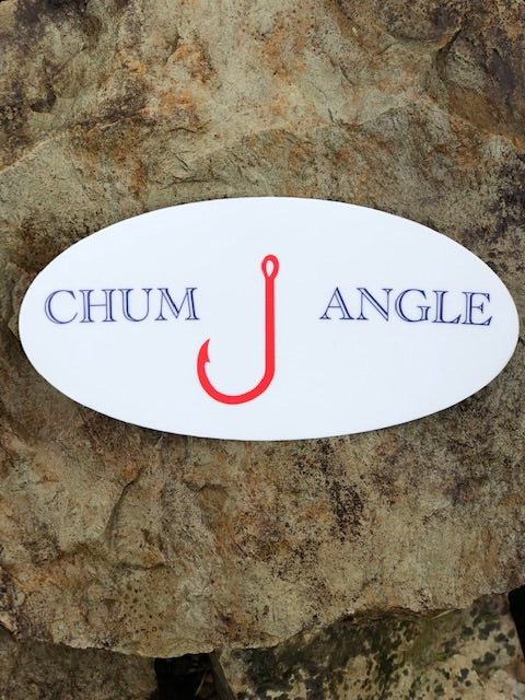 Chum Angle Oval Sticker